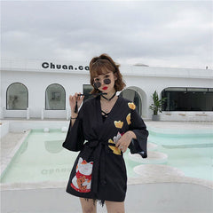 Kimono court Lucky Cat japonais-4.jpg