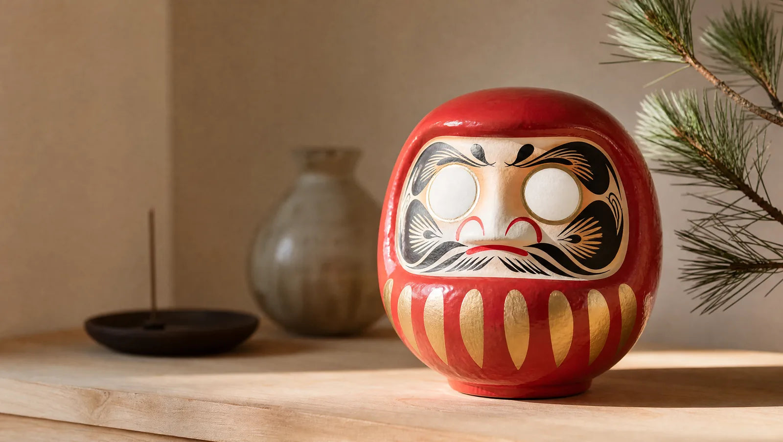 Daruma japonais : la grille des couleurs et le rituel des yeux