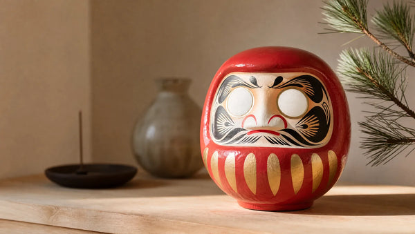 Daruma japonais : la grille des couleurs et le rituel des yeux