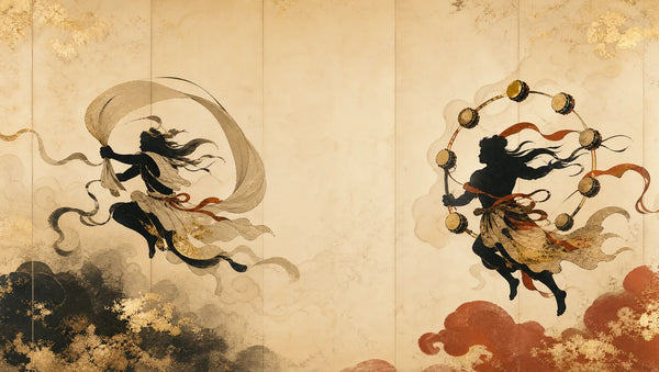Fūjin et Raijin : les deux divinités japonaises du vent et du tonnerre