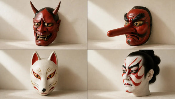 Guide des masques japonais : nō, kagura, matsuri, kabuki