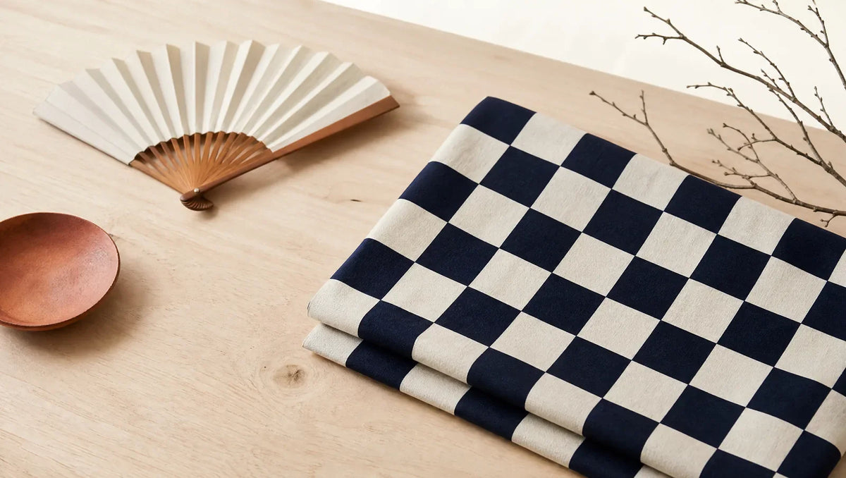 Ichimatsu moyō : le damier japonais, des Jeux olympiques aux kimonos d'été