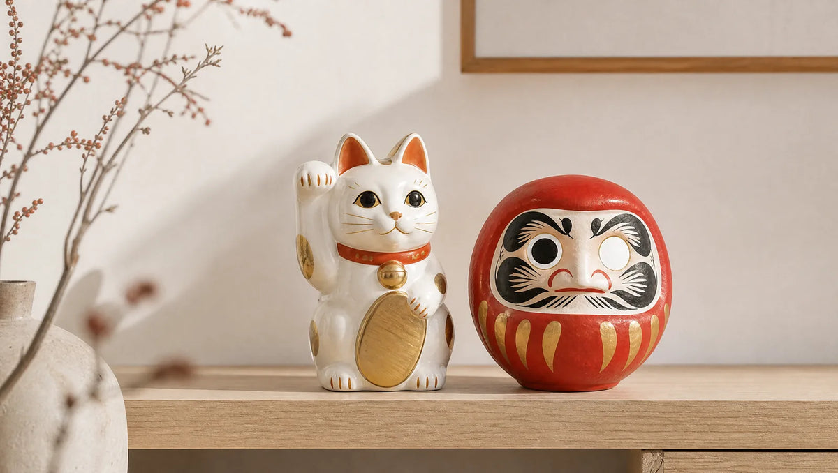 Maneki-neko ou daruma : quel porte-bonheur japonais choisir