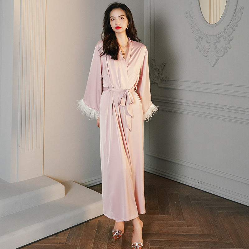 Peignoir Kimono Long Rose