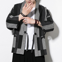 Veste Kimono Homme Rayures