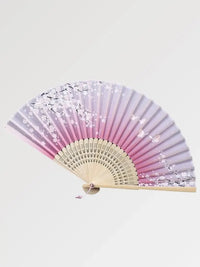 Éventail pliant japonais à fleurs de cerisier
