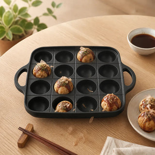 Poêle japonaise à takoyaki 16 alvéoles