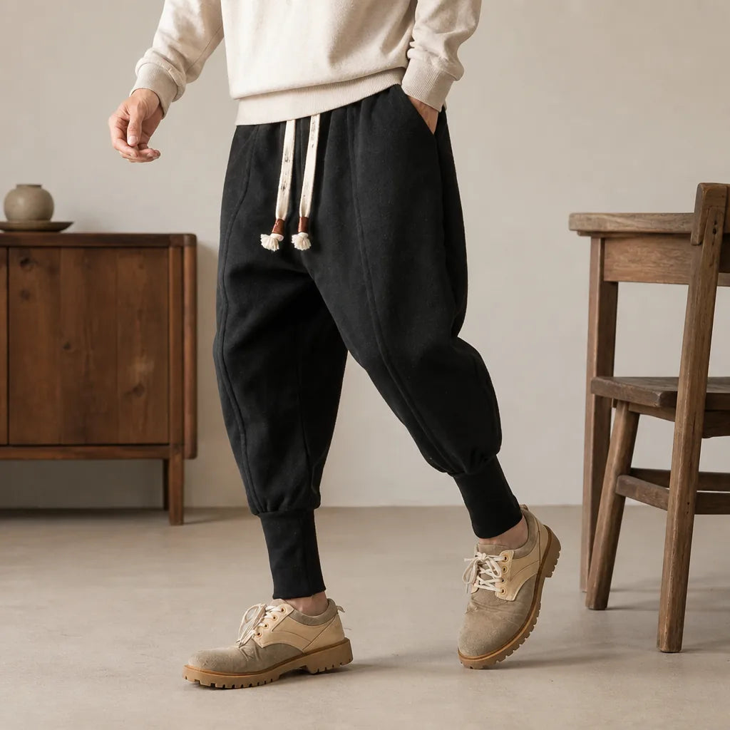 Pantalon japonais nikka molletonné