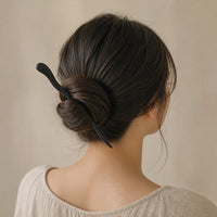 Bâton à cheveux japonais en bois vintage