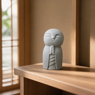 Statue Jizo effet pierre