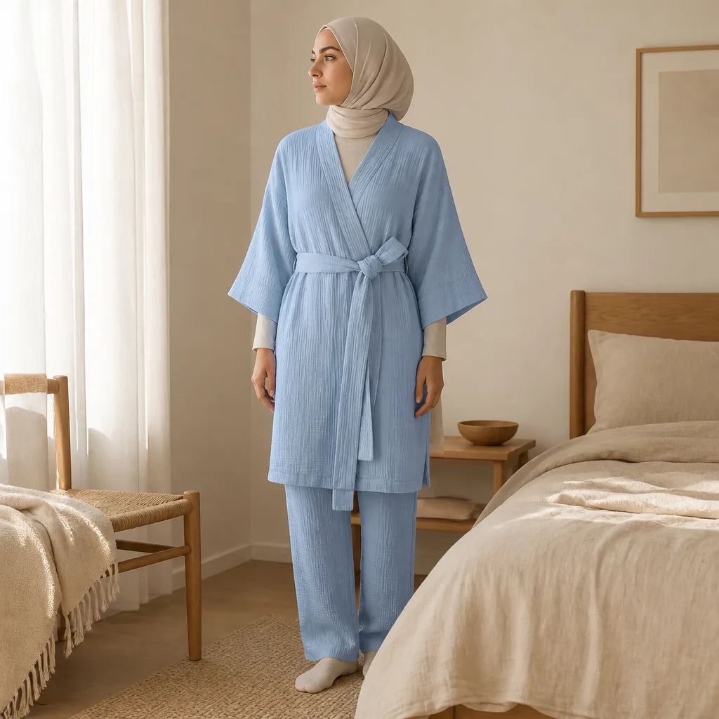 Robe de Chambre Kimono en Coton
