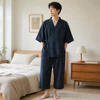 Pyjama kimono homme en coton