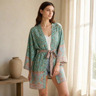 Kimono de plage femme bohème