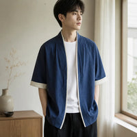 Veste longue kimono homme coton