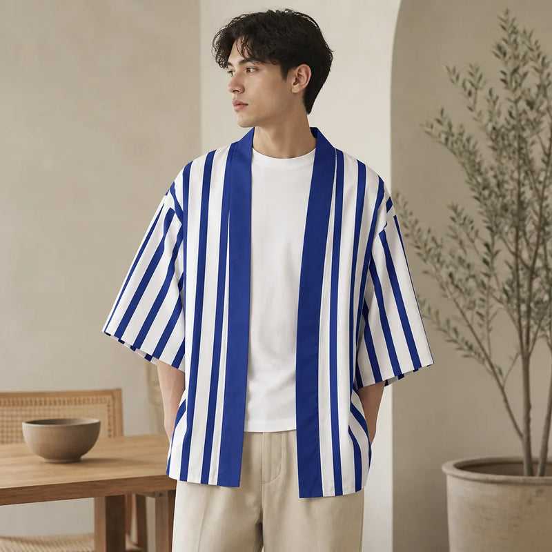 Haori court japonais pour homme