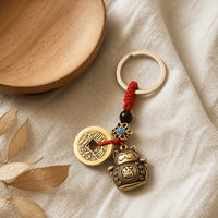 Porte-Clés Maneki Neko Doré