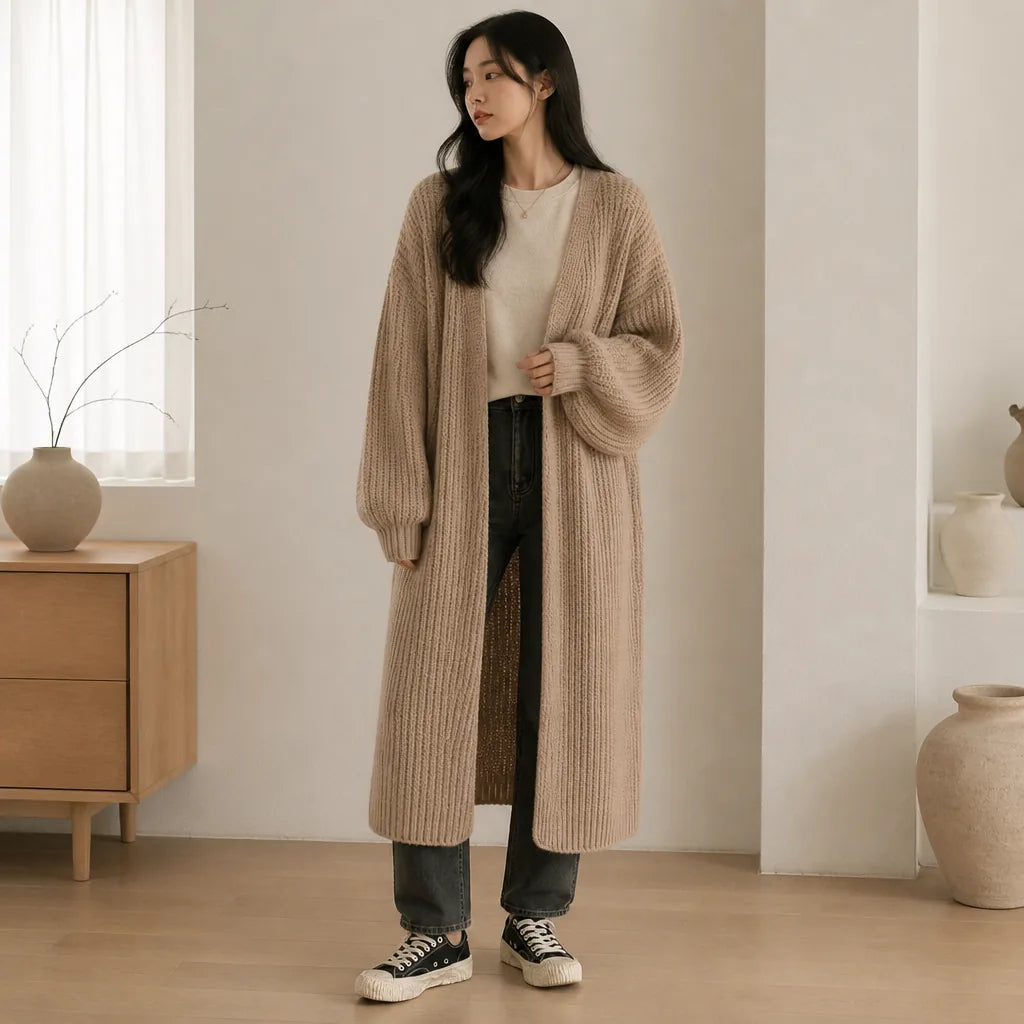 Cardigan Kimono Long Femme
