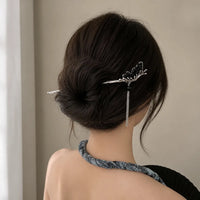 Épingle à cheveux japonaise à pampille papillon