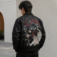 Blouson sukajan japonais dragon et tigre
