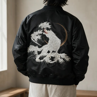 Sukajan japonais loup blanc