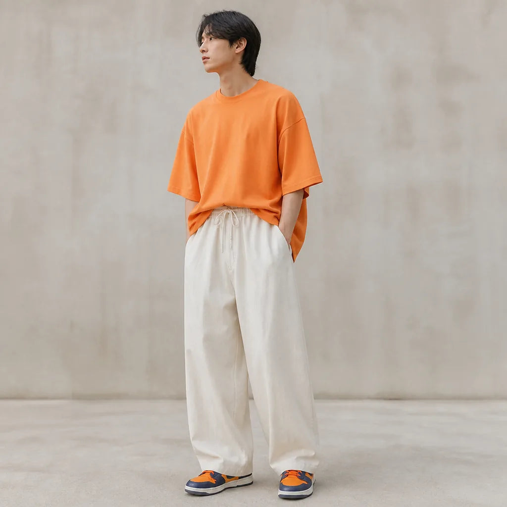 Pantalon Japonais Coton Ample