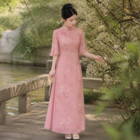 Robe de Soirée Longue Fleurie
