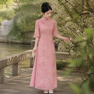 Robe de Soirée Longue Fleurie
