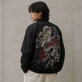 Blouson sukajan black dragon
