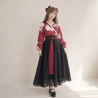 Robe Kimono Manches Larges Fleurie