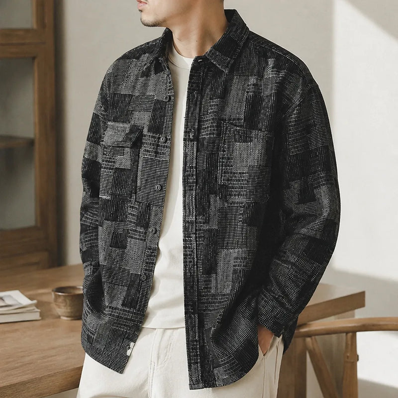 Chemise à carreaux japonaise