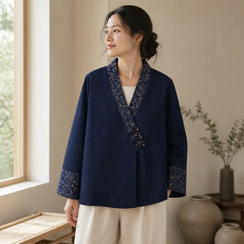 Veste Kimono Chic Bleu