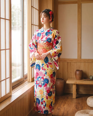 Kimono femme traditionnel japonais Haru
