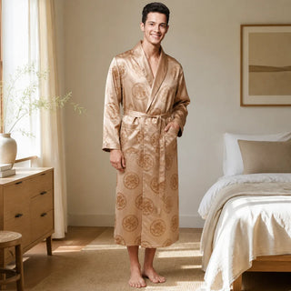Robe de Chambre Homme Satin Dragon