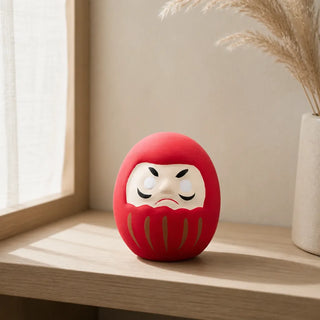 Figurine daruma japonaise porte-bonheur