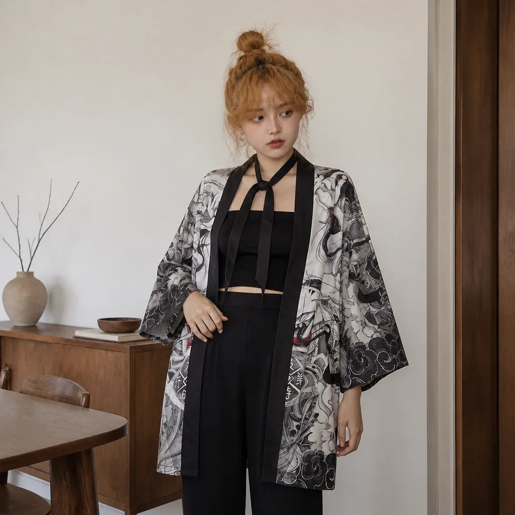 Veste kimono japonaise courte