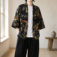 Veste Kimono Japonais Motifs Homme