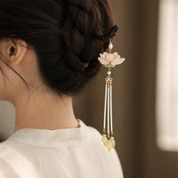 Épingle à cheveux chignon fleur de lotus