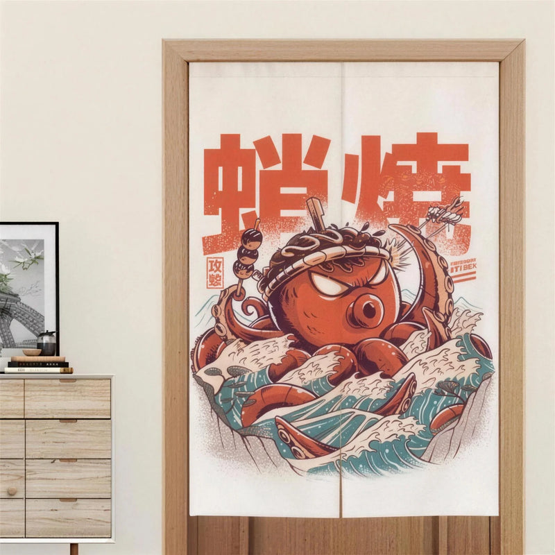 Noren japonais Bakudai Tako