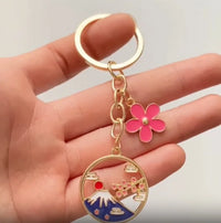 Porte-clé porte-bonheur japonais doré