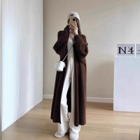 Cardigan long douillet façon kimono