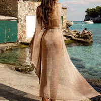 Kimono de plage transparent