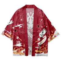 Veste kimono renard illusion