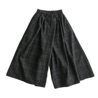 Pantalon Japonais Femme Large à Carreaux