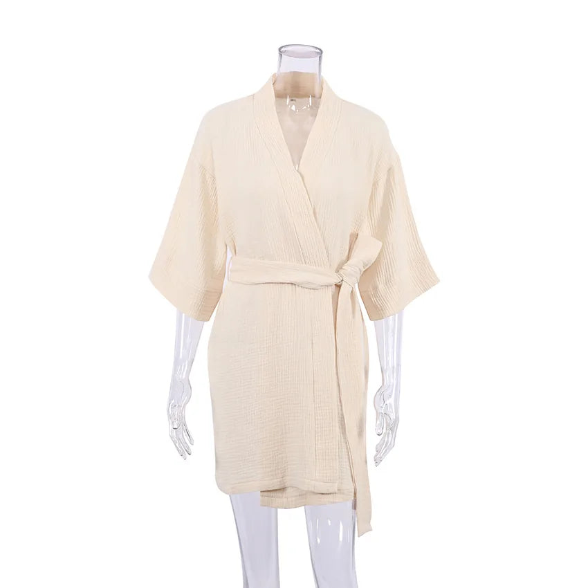 Robe de Chambre Kimono en Coton