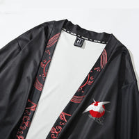 Veste kimono femme motif grues