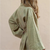 Kimono court croisé femme