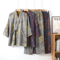 Ensemble pyjama kimono homme coton