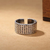 Bague Sutra du Cœur en kanji