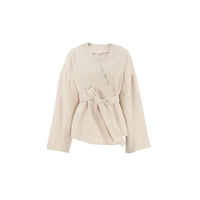 Veste kimono courte avec ceinture