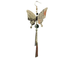 Boucles d'oreilles papillon pendantes
